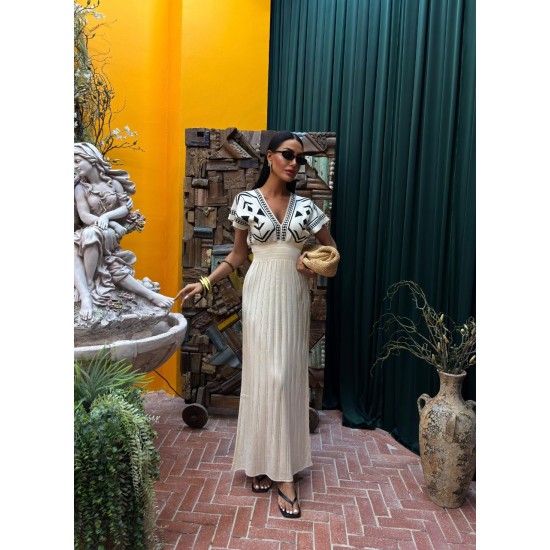 223163 TOPTAN BEYAZ ELBİSE