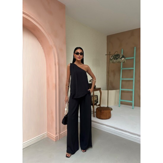 223169 black Pants suit