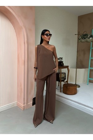 223172 TOPTAN KAHVE PANTOLON TAKIM
