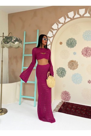 223174 TOPTAN FUŞYA ETEK TAKIM