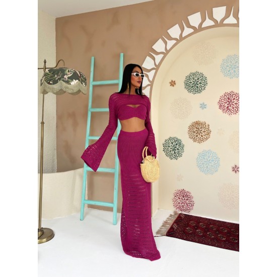 223174 TOPTAN FUŞYA ETEK TAKIM