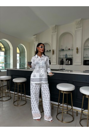 223177 TOPTAN BEYAZ PANTOLON TAKIM