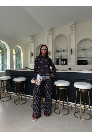 223178 TOPTAN SİYAH PANTOLON TAKIM