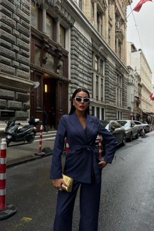 223181 TOPTAN SİYAH PANTOLON TAKIM