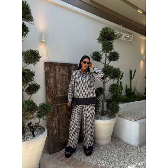 223182 TOPTAN DESENLİ PANTOLON TAKIM