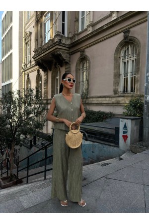 223183 TOPTAN HAKİ PANTOLON TAKIM