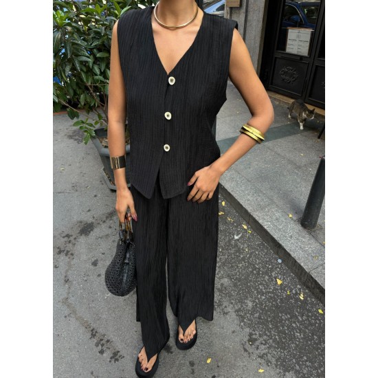 223185 black Pants suit