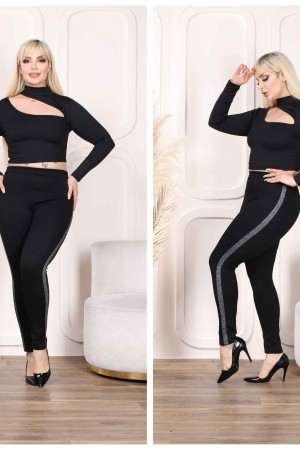 223250 TOPTAN SİYAH TAYT