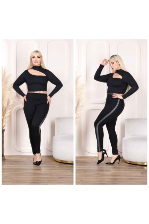 223250 TOPTAN SİYAH TAYT