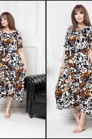 223254 patterned DRESS
