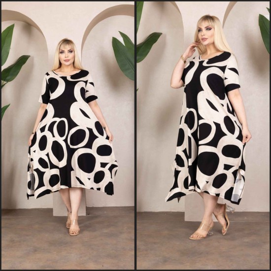 223256 patterned DRESS