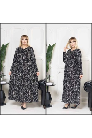 223264 TOPTAN DESENLİ ELBİSE