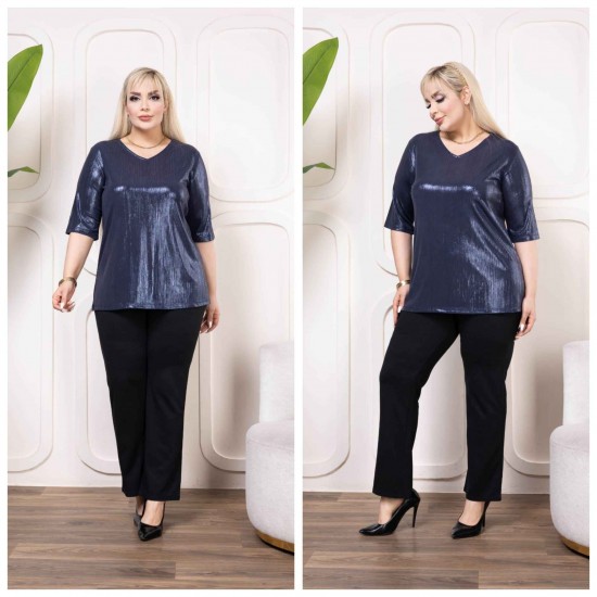 223269 TOPTAN LACİVERT BLUZ