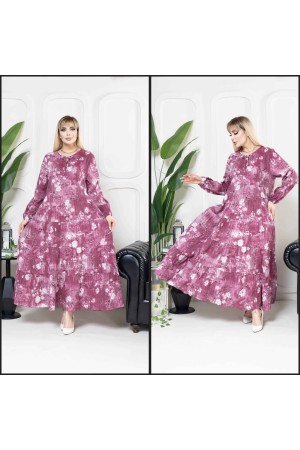 223289 TOPTAN DESENLİ ELBİSE