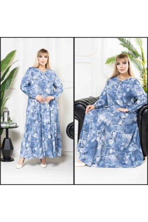 223290 TOPTAN DESENLİ ELBİSE