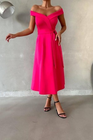 223358 fuchsia Evening dress