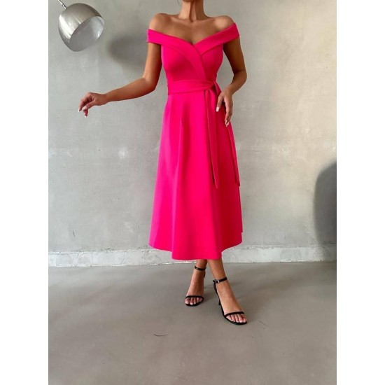 223358 fuchsia Evening dress