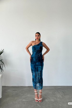 223377 pomegranate flower Evening dress