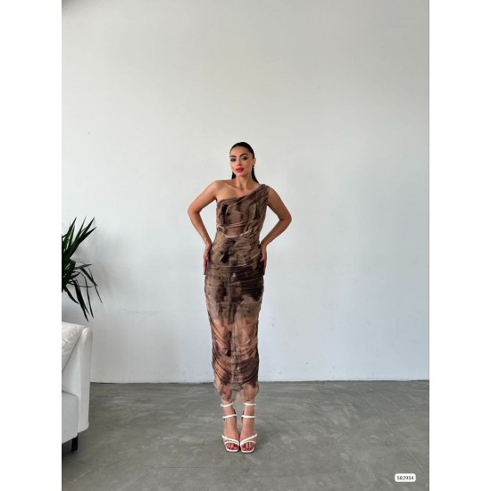 223378 pomegranate flower Evening dress