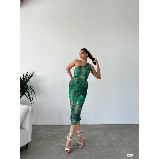 223379 pomegranate flower Evening dress