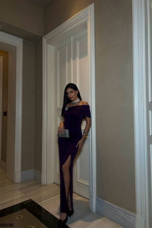 223385 purple Evening dress