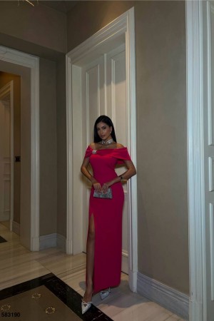 223386 fuchsia Evening dress