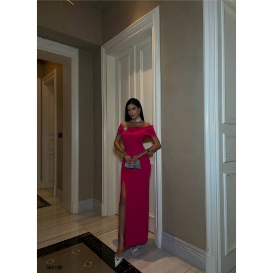 223386 fuchsia Evening dress