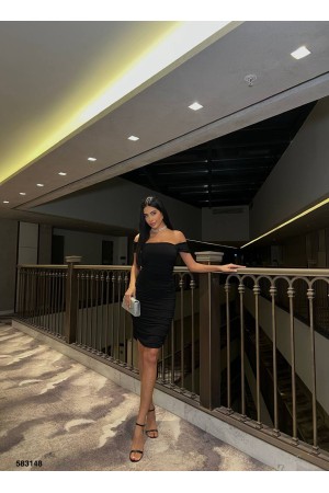 223399 TOPTAN SİYAH ABİYE