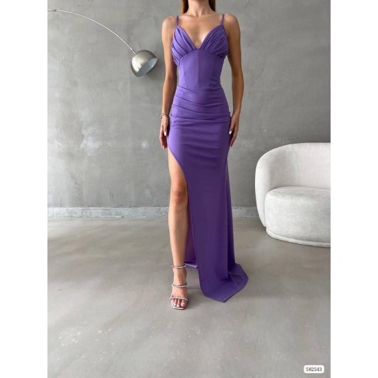 223434 TOPTAN LİLA ABİYE