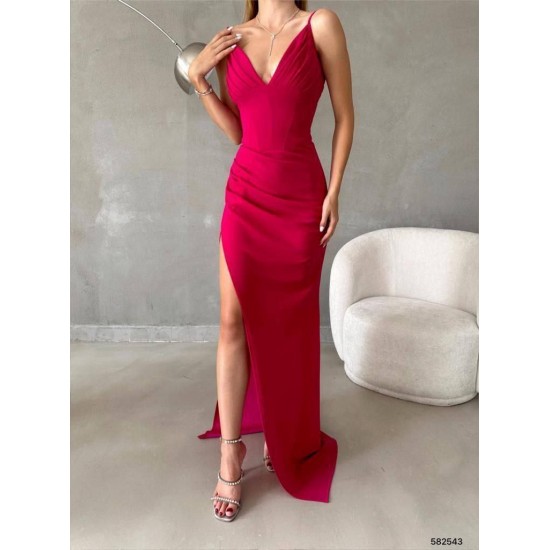 223436 TOPTAN KIRMIZI ABİYE