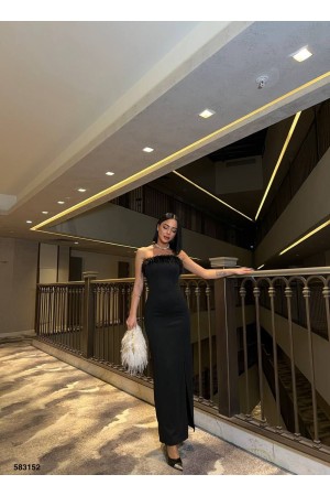 223447 TOPTAN SİYAH ABİYE