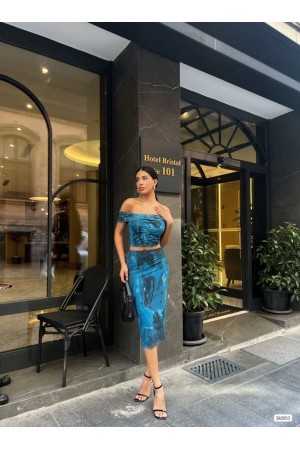 223466 TOPTAN DESENLİ ETEK TAKIM