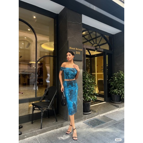 223466 TOPTAN DESENLİ ETEK TAKIM