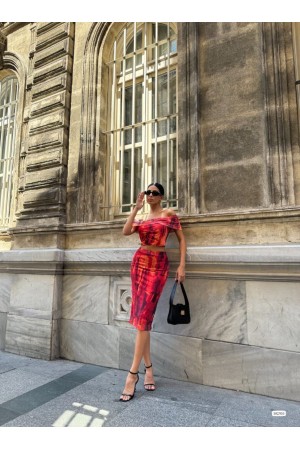 223467 TOPTAN DESENLİ ETEK TAKIM