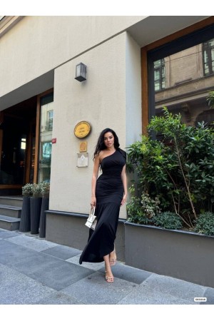 223476 TOPTAN SİYAH ELBİSE