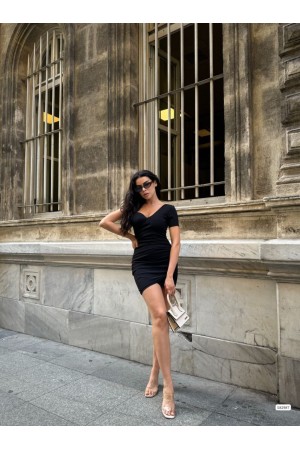 223478 TOPTAN SİYAH ELBİSE