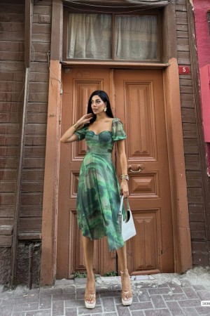 223488 patterned DRESS