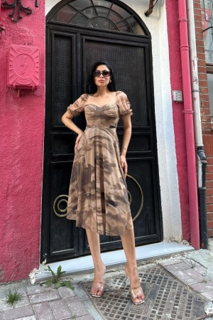 223489 patterned DRESS