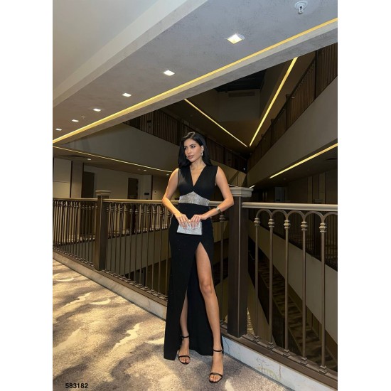 223512 TOPTAN SİYAH ABİYE