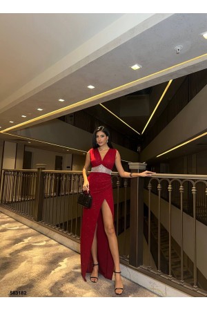 223516 TOPTAN BORDO ABİYE