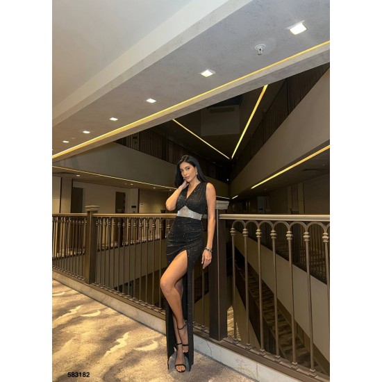 223517 TOPTAN SİYAH ABİYE