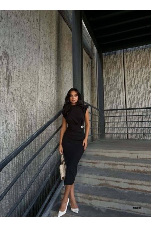 223540 TOPTAN SİYAH ELBİSE