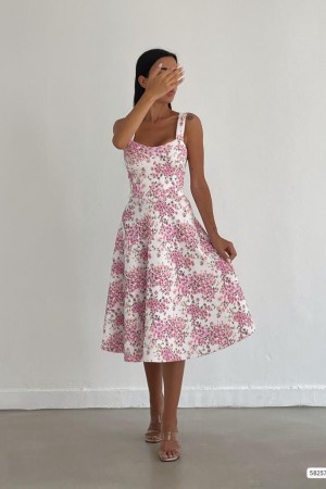 223551 patterned DRESS