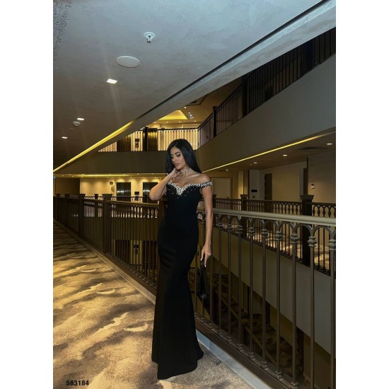 223554 TOPTAN SİYAH ABİYE