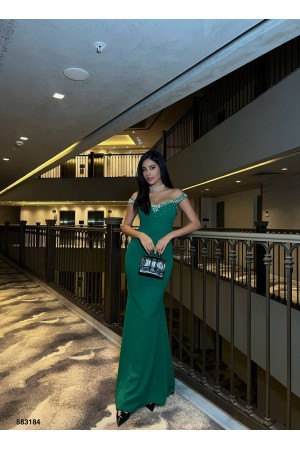 223555 Emerald Green Evening dress