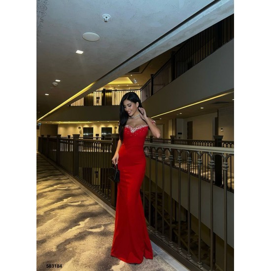 223557 TOPTAN KIRMIZI ABİYE