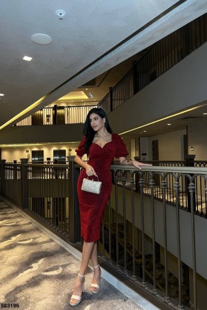 223565 TOPTAN BORDO ABİYE