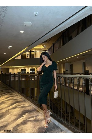 223571 TOPTAN ZÜMRÜT YEŞİL ABİYE