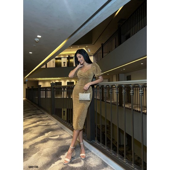 223573 gold Evening dress