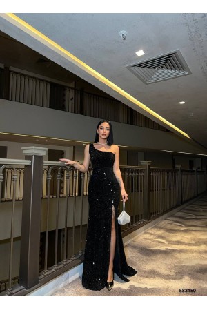 223574 TOPTAN SİYAH ABİYE